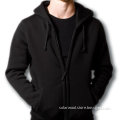 Men's wool fleece hoody with zipper